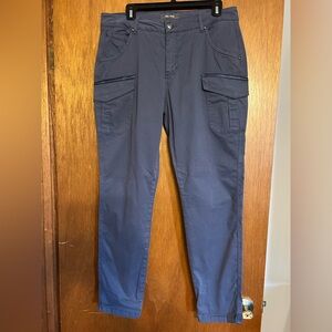 Ladies Stylish Blue Cargo Pants